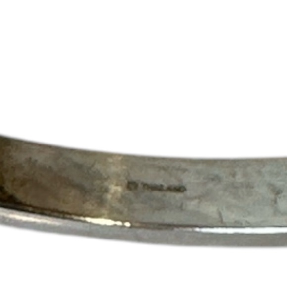 Coach Kissing C Hinged Silver with Green Crystals Bracelet - Picture 10 of 11